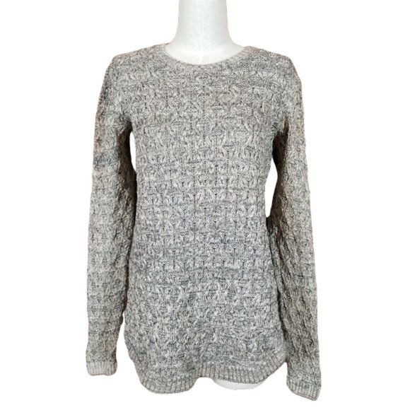 JEANNE PIERRE Cable Knit Cotton Sweater L - Picture 1 of 8